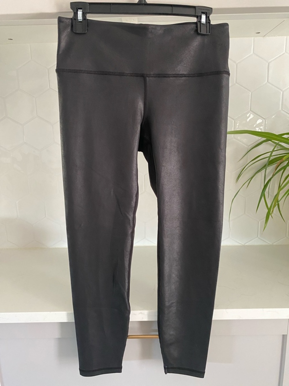 Black Faux Leather Leggings
